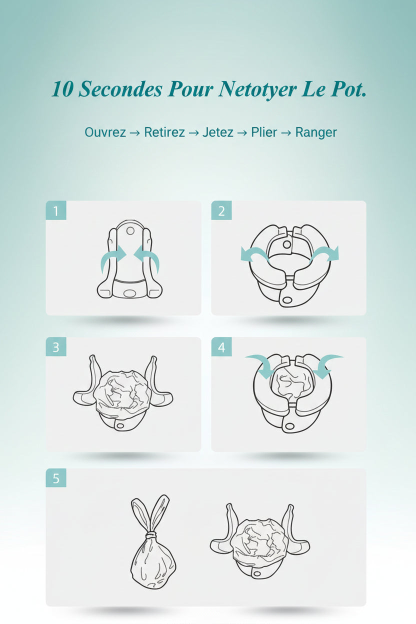 Toilette bébé Pliage Facile-pot bébé portable