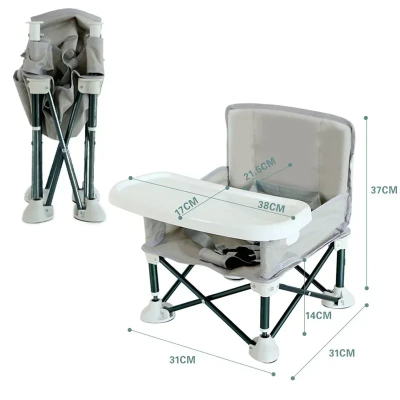 Chaise bébé pliable Sojivia – ceinture de sécurité intégrée