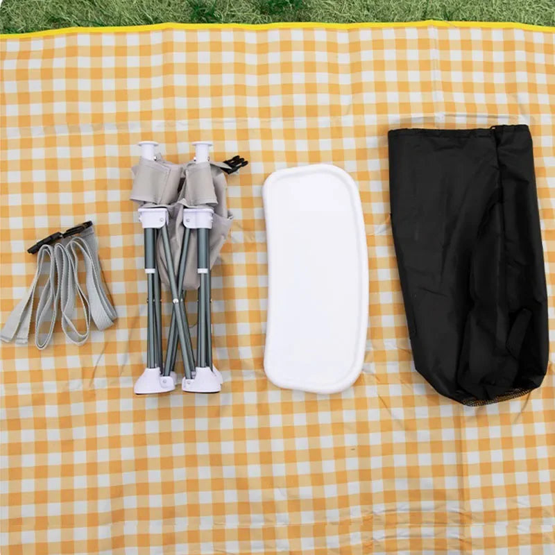 Chaise bébé Sojivia – repas en sortie camping et jardin