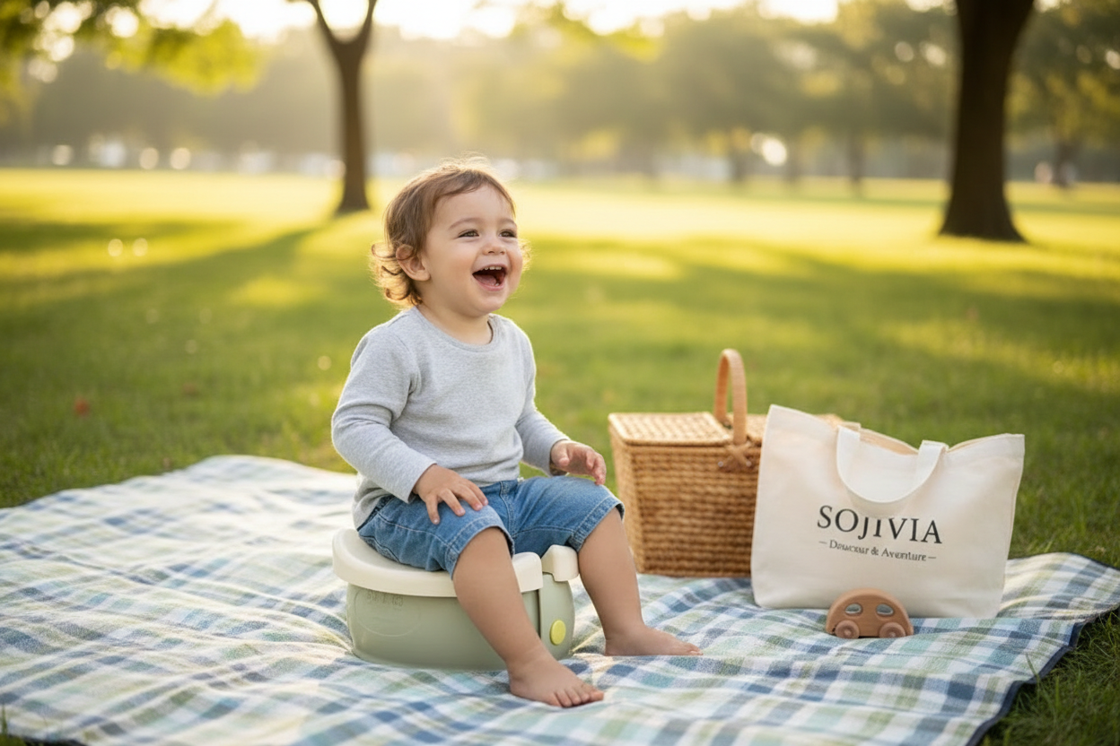 Toilette voyage bébé pliable Sojivia 1-6 ans