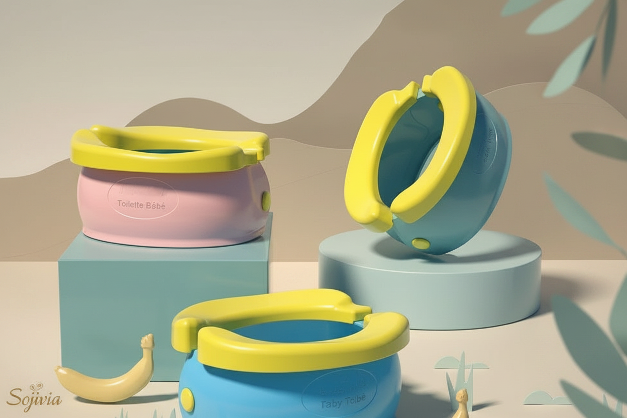 Pot bébé pliable Sojivia – packaging et présentation.